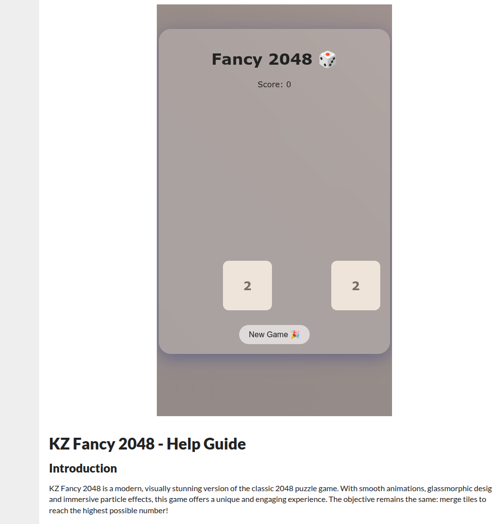 KZ Fancy 2048